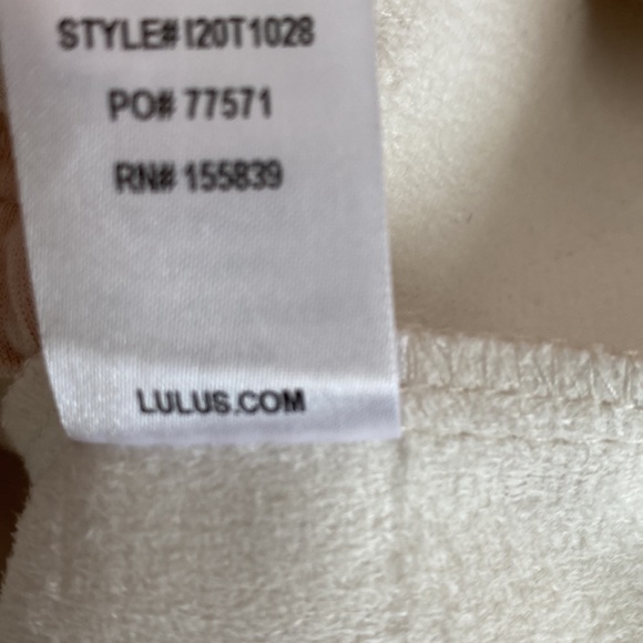 Lulus Faux Leather Short Sleeve Top. Size Small - Picture 8 of 8